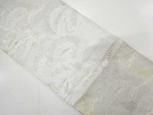 JAPANESE KIMONO / ANTIQUE FUKURO OBI / WOVEN PINE